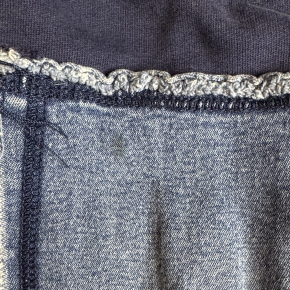 Y2k Blue Flare Jeans with Yellow Stripe - Picture 6 of 10